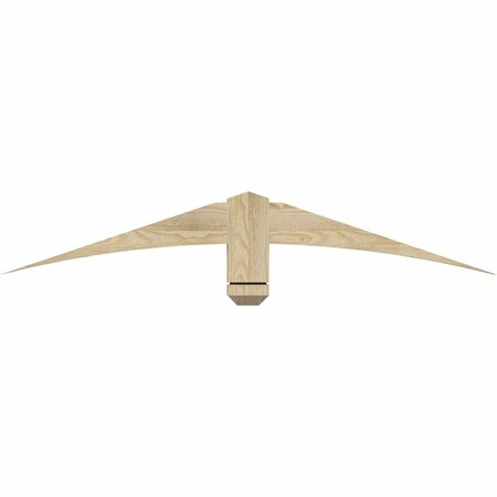 Ekena Millwork Bellingham Rough Sawn Timber Gable Bracket, Douglas Fir, 48"W x 8"H x 2"D x 4"F, 4/12 Pitch GBW048X08X0204BEL00RDF